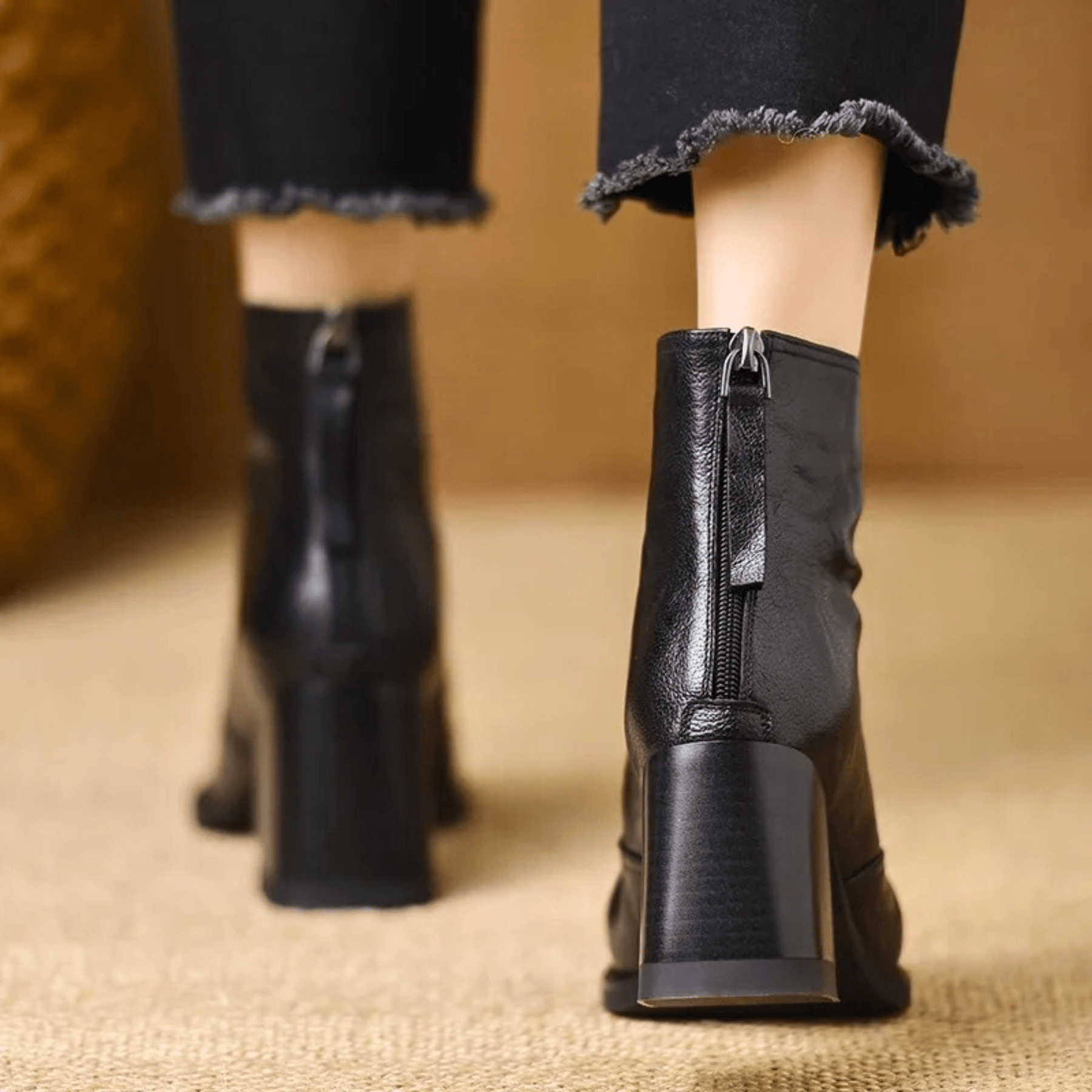 FONTAINE | Bottines Élégantes à Talon Moyen