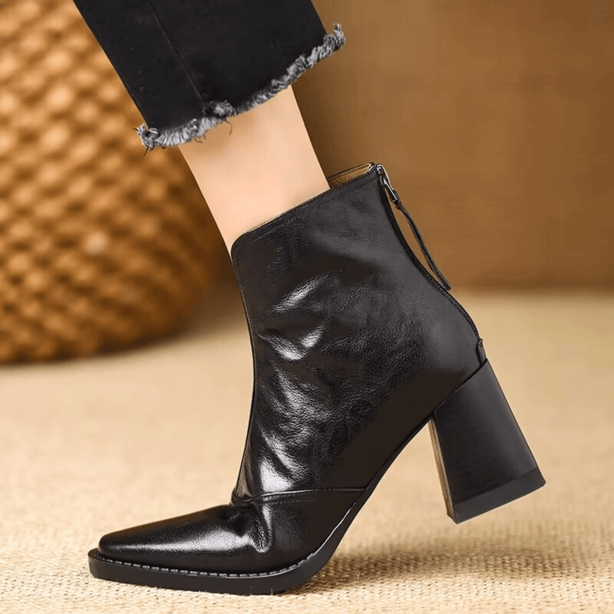 FONTAINE | Bottines Élégantes à Talon Moyen