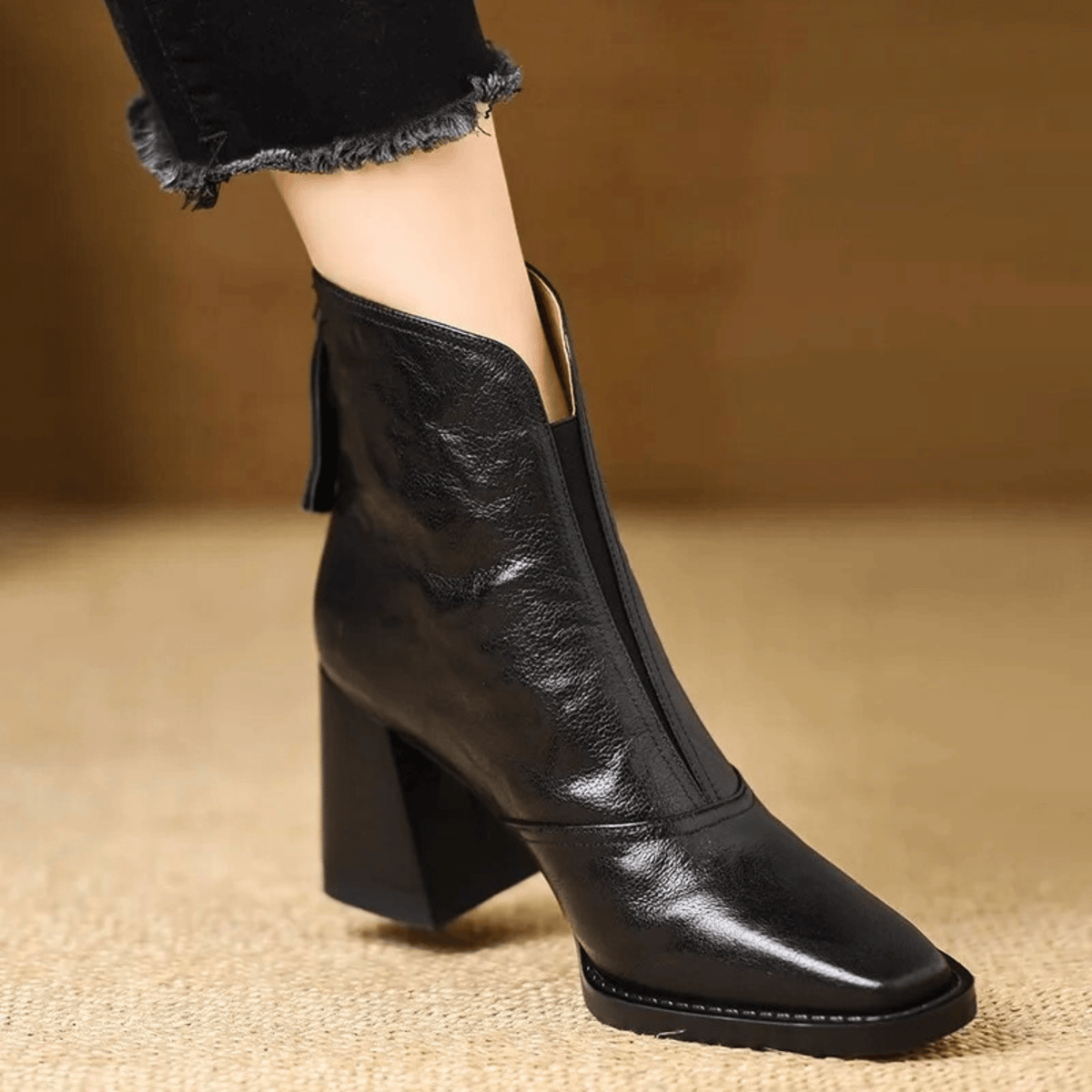 FONTAINE | Bottines Élégantes à Talon Moyen