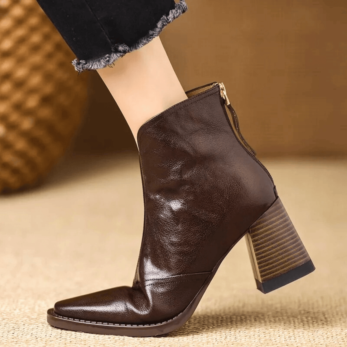 FONTAINE | Bottines Élégantes à Talon Moyen