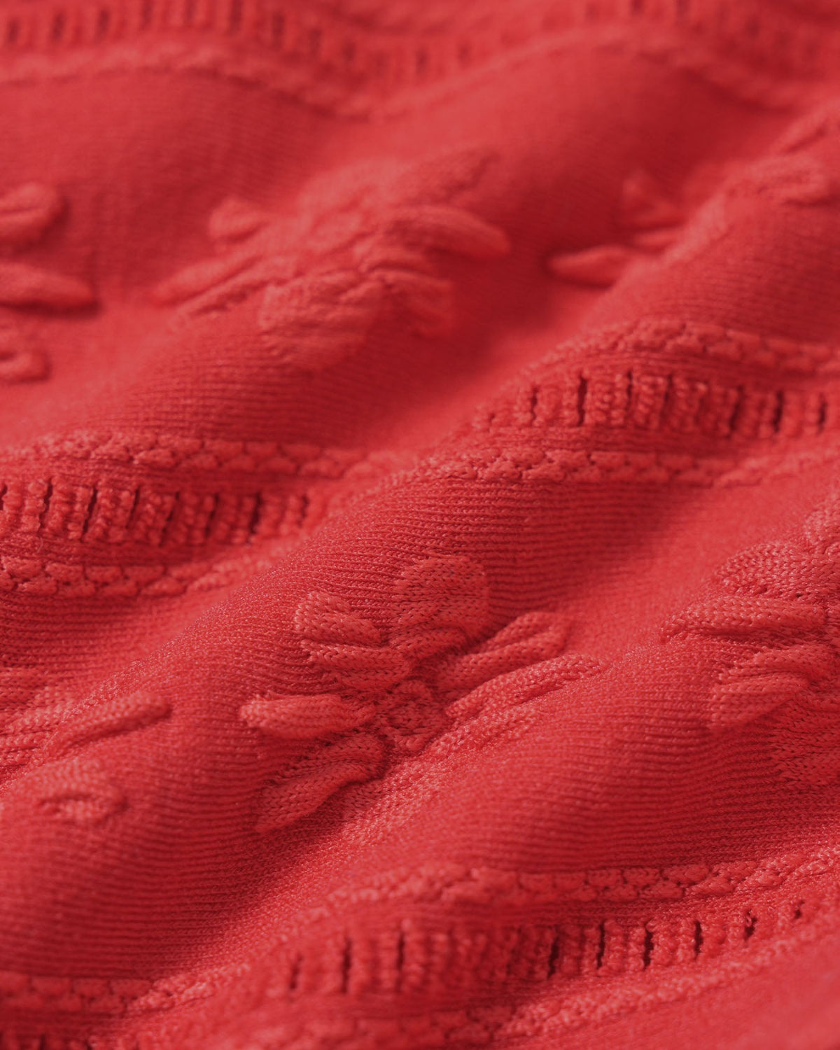Fontaine™ | Garance – Bikini rouge en jacquard à nouer au cou